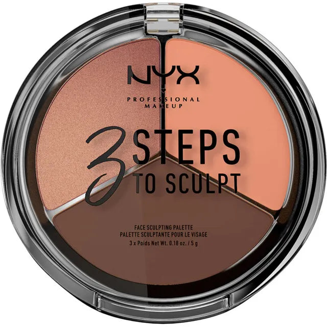 Branded Beauty NYX 3 Steps To Sculpt Palette - 04 Deep