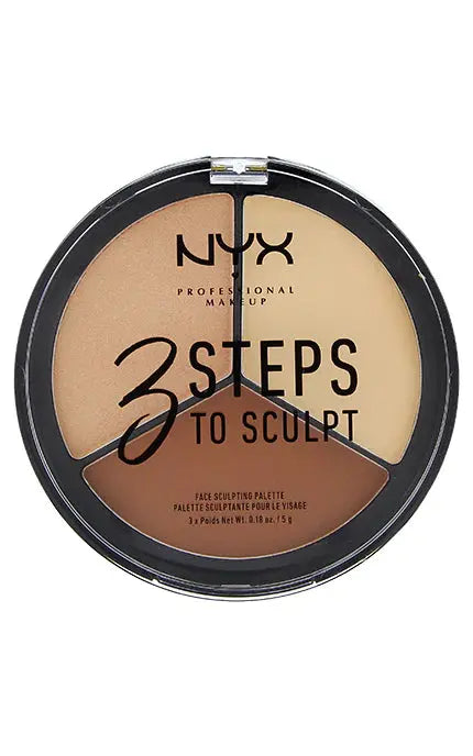 NYX NYX Professional Makeup 3 Steps To Sculpt Palette  - 02 Light
