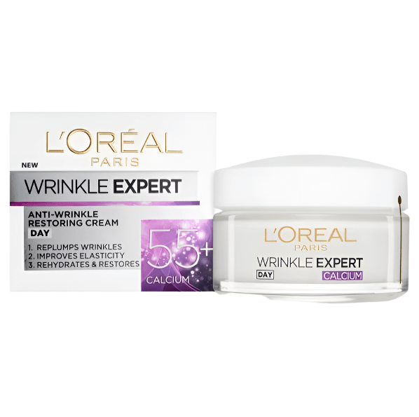 L'Oreal Wrinkle Expert Day Cream – 55 Plus – Calcium Cream 50ml - Branded Beauty