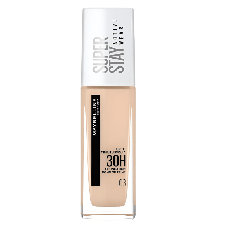 Maybelline Super Stay Active Wear Up to 30H Foundation - 03 True Ivory - Branded Beauty