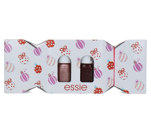 Branded Beauty Essie Christmas Duo Nail Polish Kit Bordeaux & Penny Talk- Here's A Merry Mani Treat For You