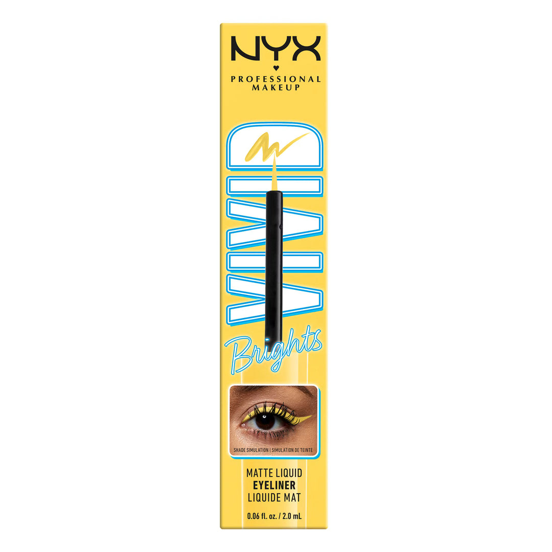 NYX Vivid Brights Matte Liquid Eyeliner - 03 Had Me At Yellow