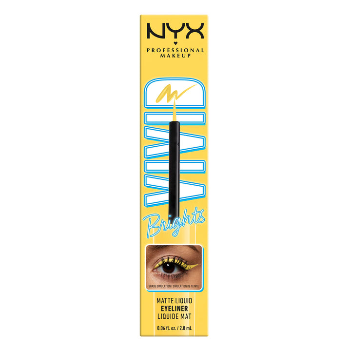 NYX Vivid Brights Matte Liquid Eyeliner - 03 Had Me At Yellow