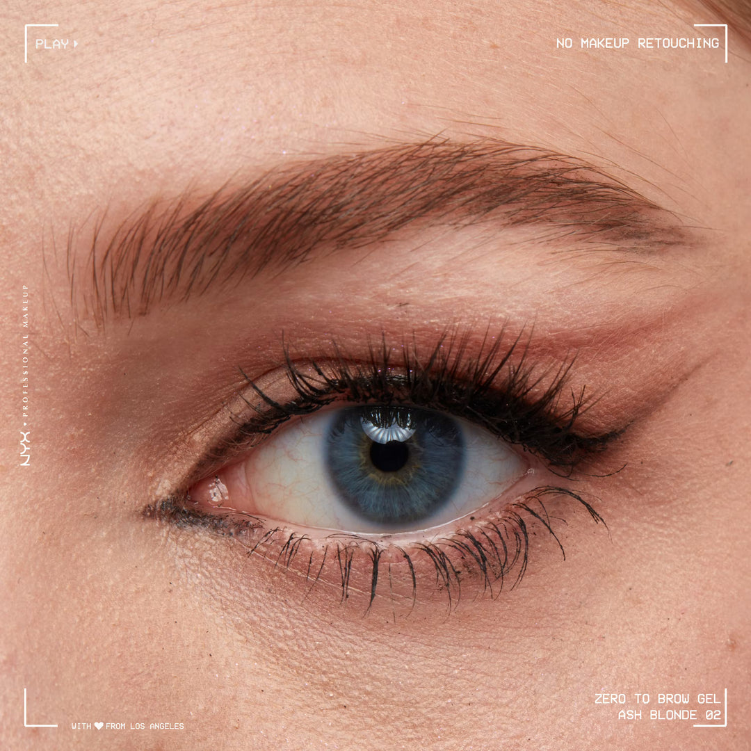 NYX Zero To Brow Longwear Waterproof  Eyebrow Gel  - 02 Ash Blonde