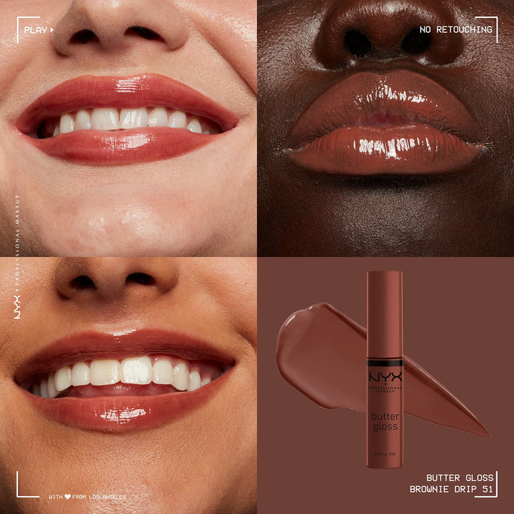 NYX Professional Makeup Butter Gloss - 51 Brownie Drip