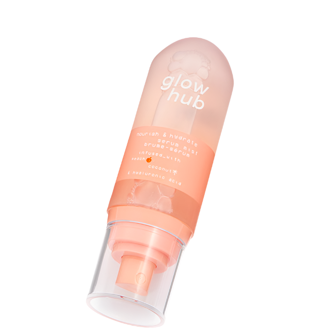 Glow Hub Glow Hub Nourish and Hydrate Serum Mist with Hyaluronic acid, Peach and Coconut 90ml