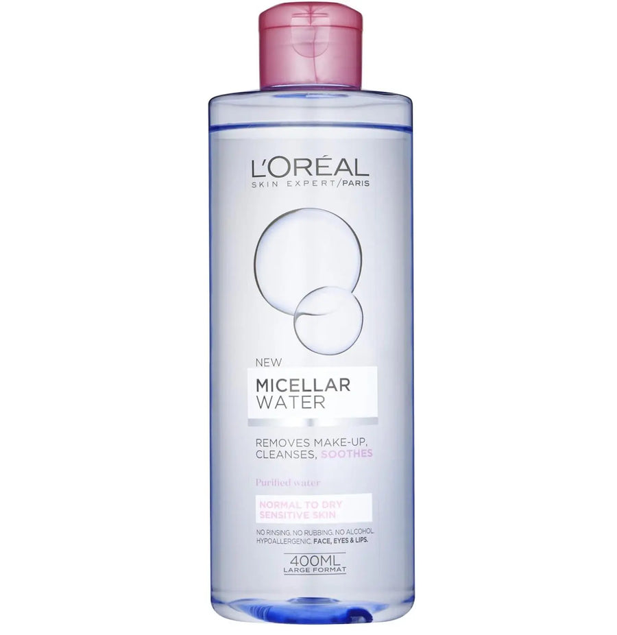 Branded Beauty L'Oreal Paris Micellar Water Makeup Remover for Normal to Dry Skin 400 ml