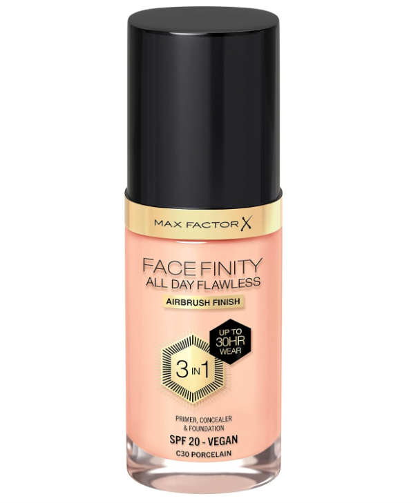 Branded Beauty Max Factor Facefinity All Day Flawless Liquid Foundation - 030 Porcelain