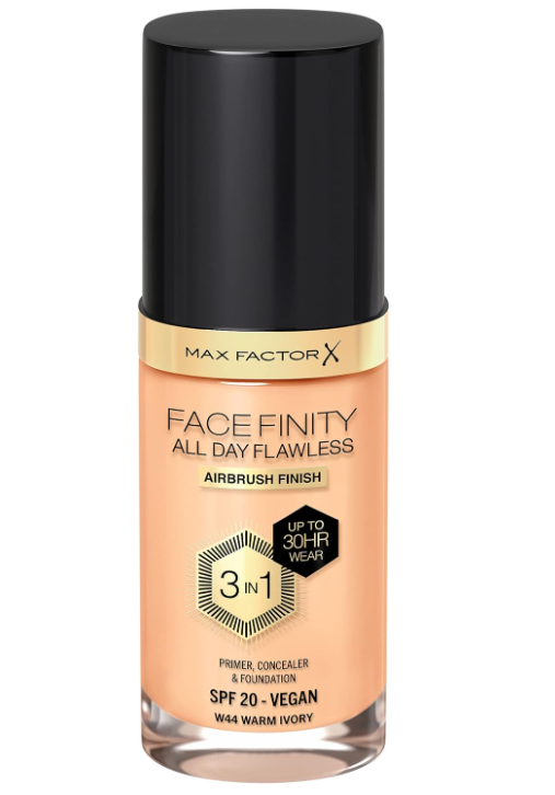 Branded Beauty Max Factor Facefinity All Day Flawless Liquid Foundation - 044 Warm Ivory