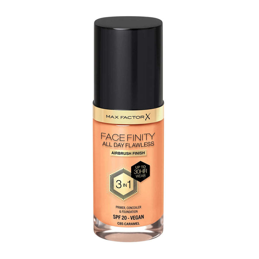 Branded Beauty Max Factor Facefinity All Day Flawless Liquid Foundation - 085 Caramel