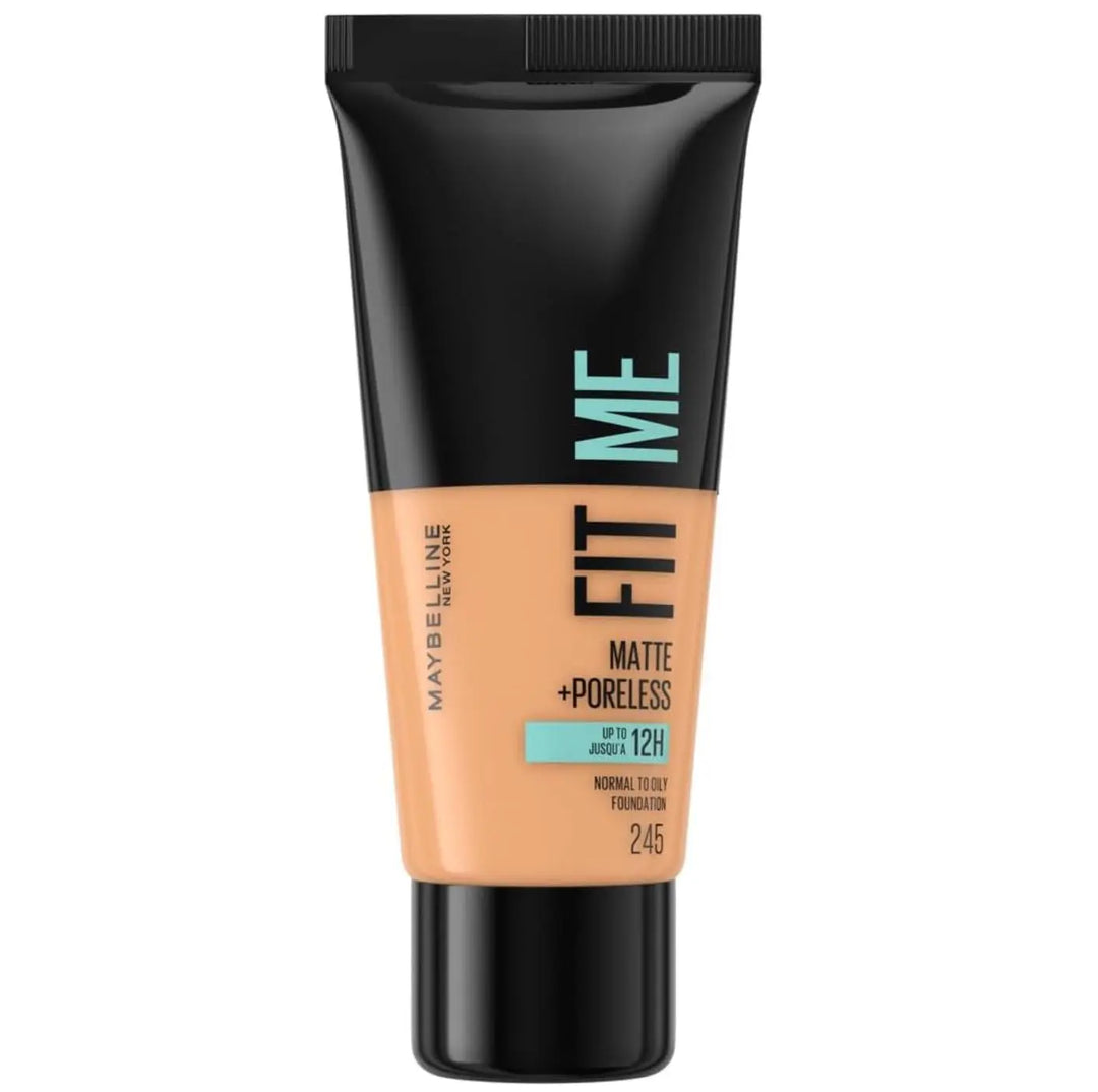 Branded Beauty Maybelline Fit Me Matte + Poreless Foundation - 245 Classic Beige