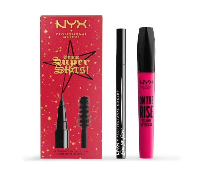 Branded Beauty NYX Gimmie Super Stars Best Sellers Eye Kit On The rise Liftscara & Epic Ink Liner