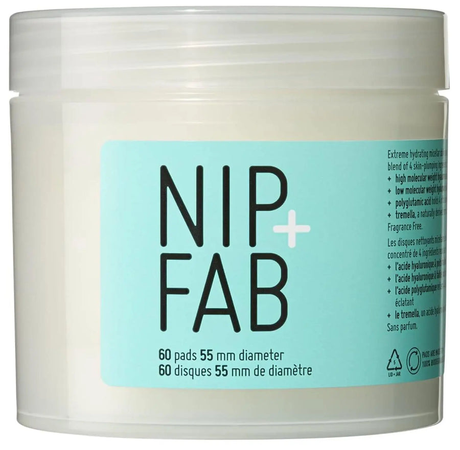 Branded Beauty Nip+Fab Hyaluronic Fix Extreme 4 Micellar Pads