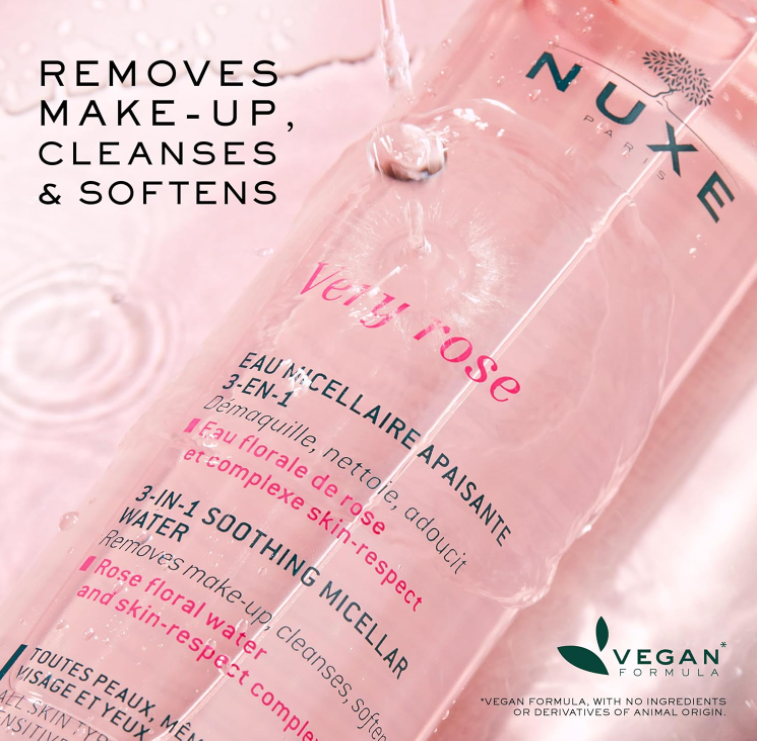 Branded Beauty Nuxe 3-in-1 Soothing Micellar Water - Very Rose 200ml