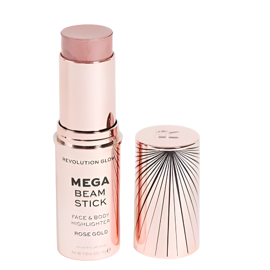 Branded Beauty Revolution Glow Mega Beam Highlighter Stick - Rose Gold 18g