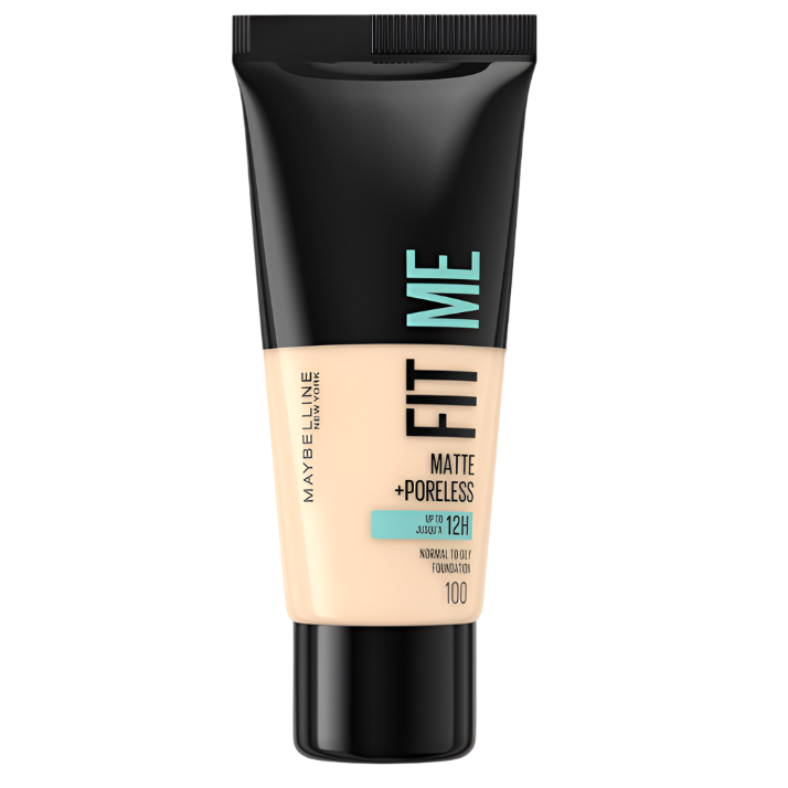 Maybelline Fit Me Matte+ Poreless Foundation 100 Warm Ivory