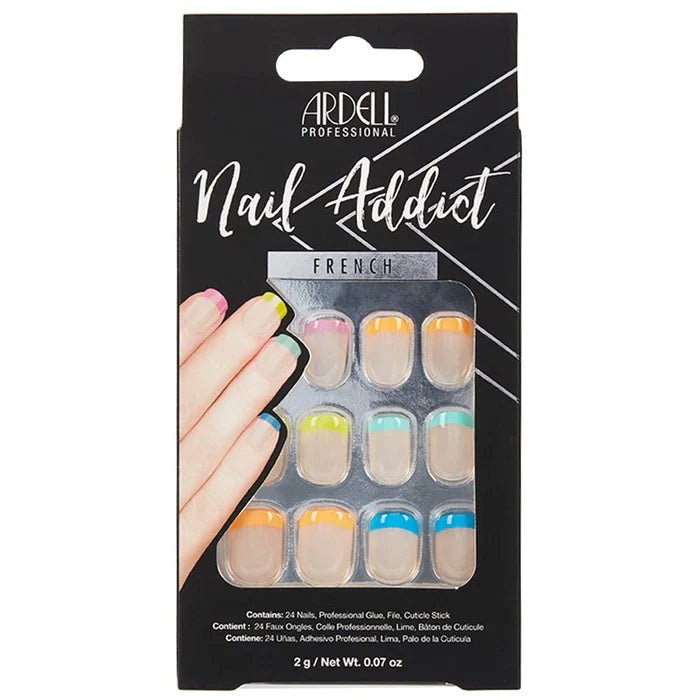 Ardell Nail Addict - French Rainbow False Nails - Branded Beauty