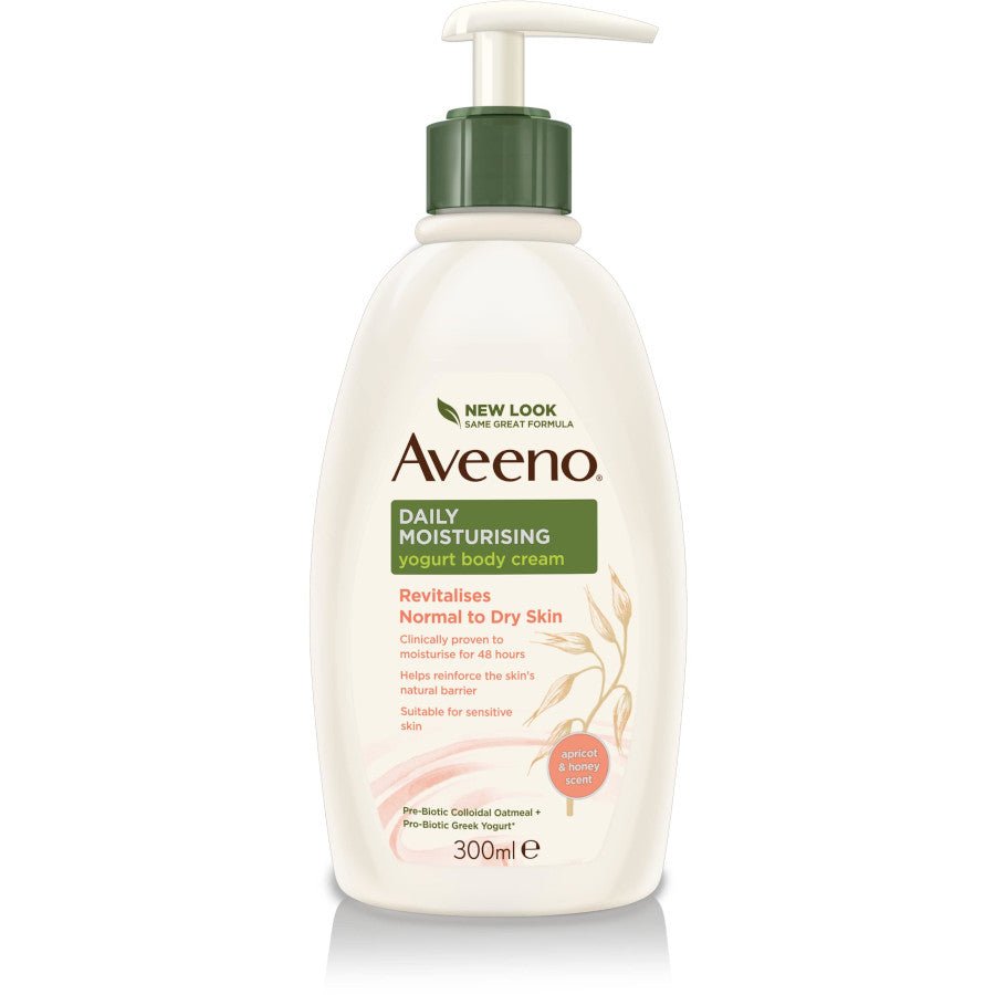 Aveeno Yoghurt Lotion 300ml - Apricot - Branded Beauty