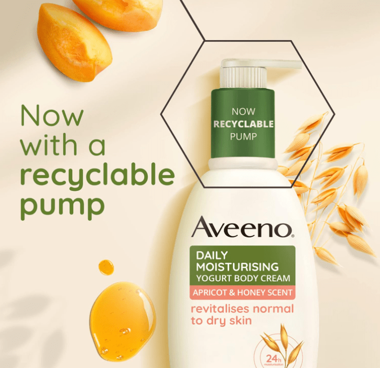 Aveeno Yoghurt Lotion 300ml - Apricot - Branded Beauty