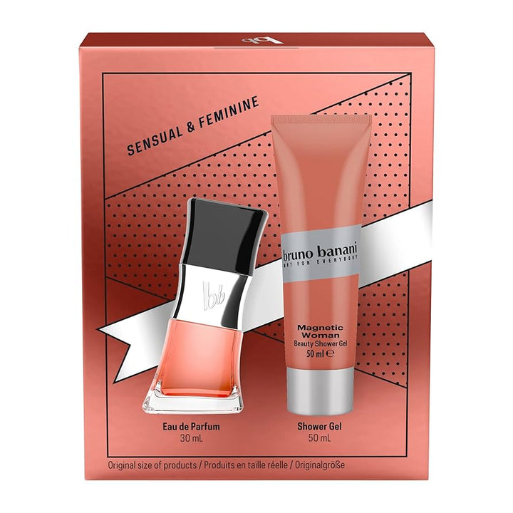 BANANI MAGNETIC WOMAN SET: EDP SPRAY 30ML + SHOWER GEL - Branded Beauty