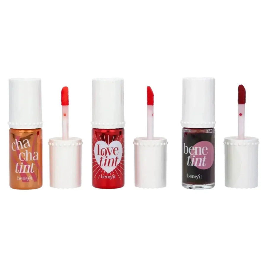 BENEFIT TINT SET: CHACHATINT CHEEK & LIP STAIN ORANGE 6ML + RED 6ML + - Branded Beauty