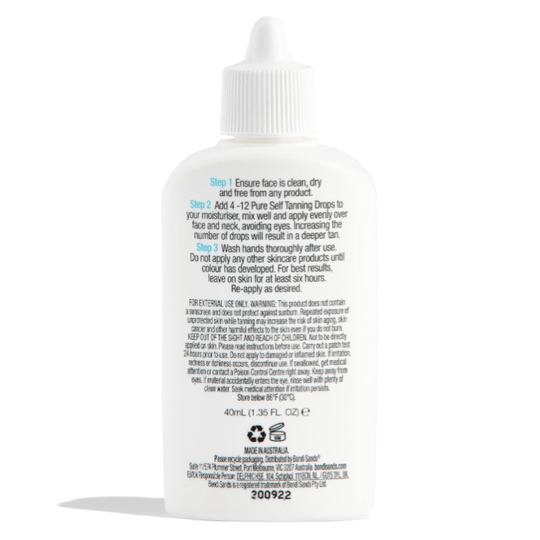 Bondi Sands Pure Self Tan Drops 40ml - Branded Beauty