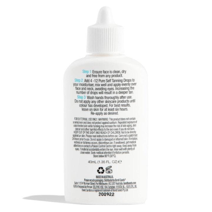 Bondi Sands Pure Self Tan Drops 40ml - Branded Beauty