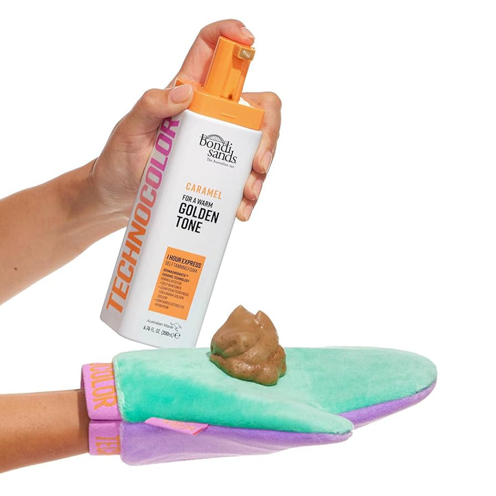 Bondi Sands Techno - Colour Self Tanning Foam - Caramel 200ml - Branded Beauty