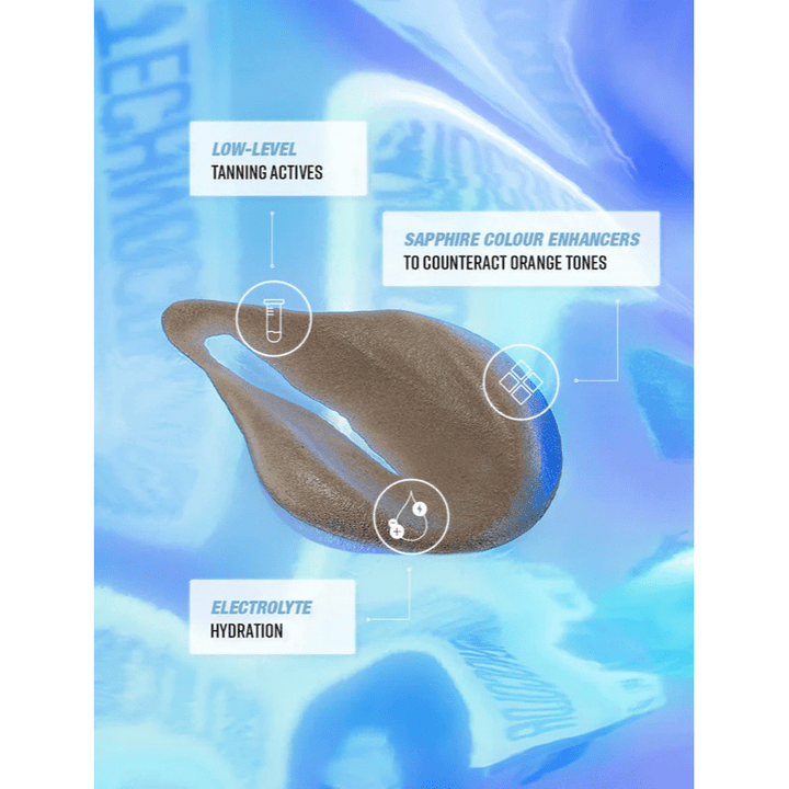 Bondi Sands Techno - colour Self Tanning Foam - Sapphire 200ml - Branded Beauty