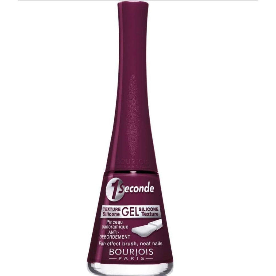 Bourjois 1 Seconde Gel Silicone Texture Nail Polish - 12 Rouge Obscur - Branded Beauty