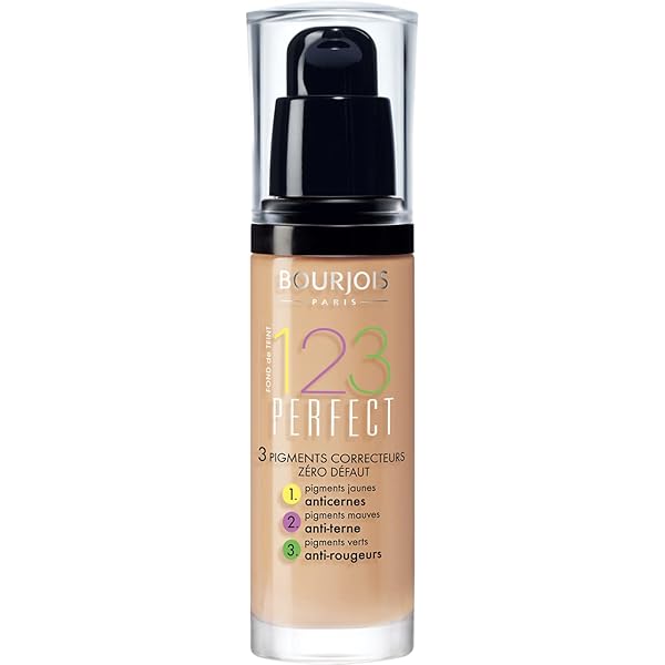 Bourjois 123 Perfect Foundation Flawless Complexion Up To 16Hr - 55 Dark Beige - Branded Beauty