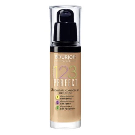 Bourjois 123 Perfect Foundation Flawless Complexion Up To 16Hr - 57 Light Bronze - Branded Beauty