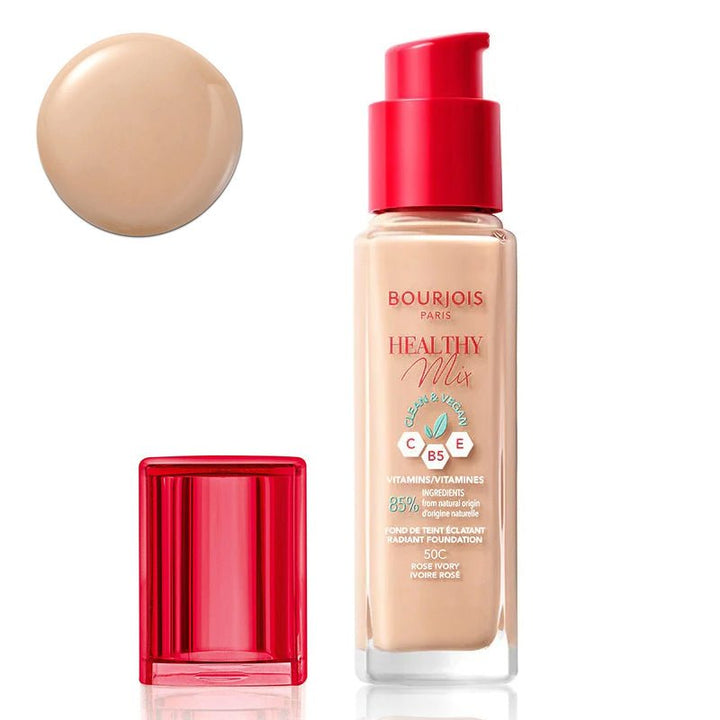 Bourjois Healthy Mix Foundation - 50 Rose Ivory - Branded Beauty