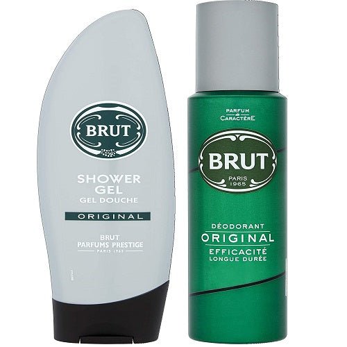 Brut Shower Gel and Deodorant Set - 200ml / 250ml - Branded Beauty
