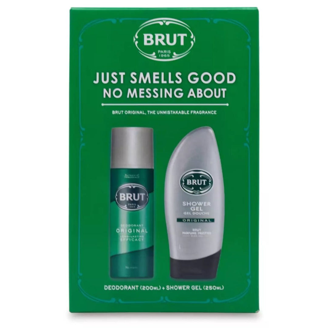 Brut Shower Gel and Deodorant Set - 200ml / 250ml - Branded Beauty