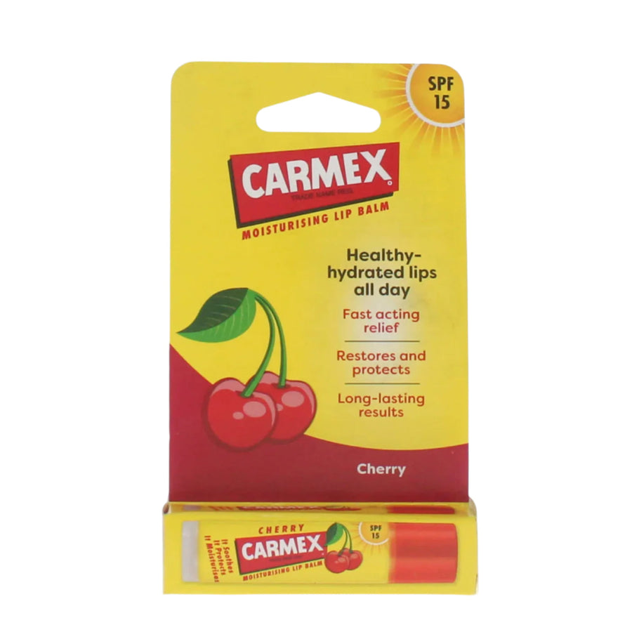 Carmex Sun Protection Lip Balm SPF15 - Cherry - Branded Beauty