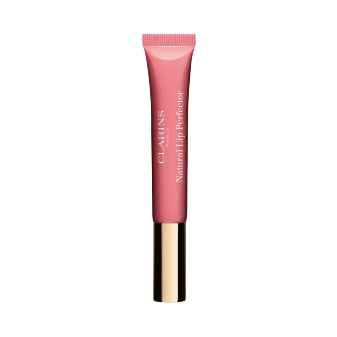 Clarins Natural Lip Perfector Gloss 12ml - 01 Rose Shimmer - Branded Beauty