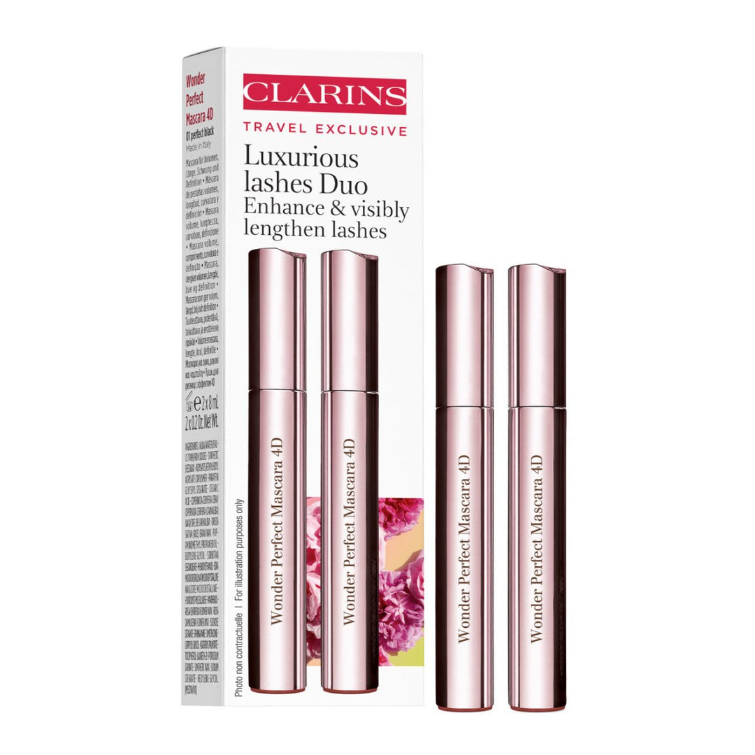 CLARINS WONDER PERFECT 4D MASCARA DUO SET - Branded Beauty