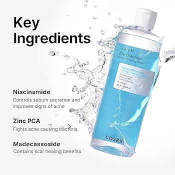 CosRx Low pH Niacinamide Micellar Cleansing Water 400ml - Branded Beauty