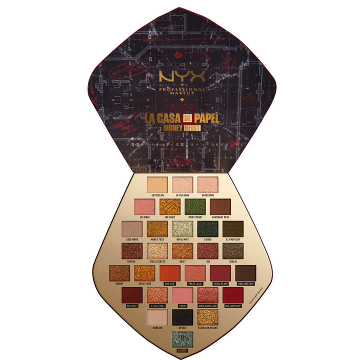 NYX X Netflix Money Heist Limited Edition Eyeshadow Palette - 01