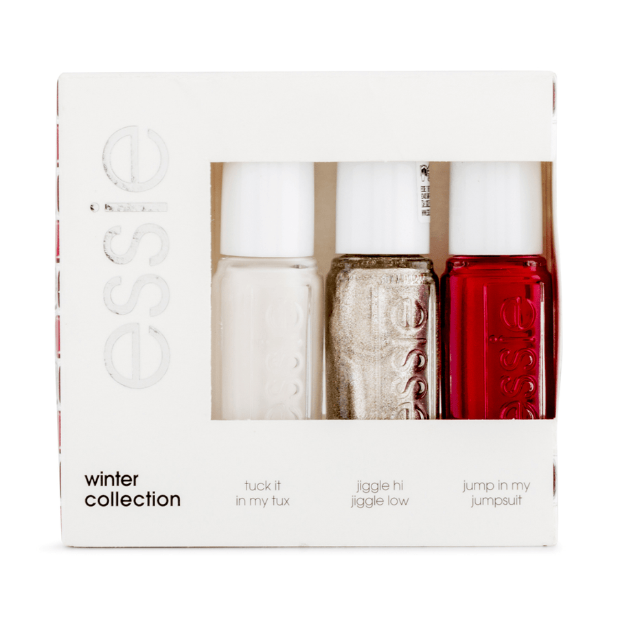 Essie Winter Collection Nail Polish - Tuck It In My Tux , Jiggle Hi Jiggle Low , Jump In My Jumpsuit - Branded Beauty