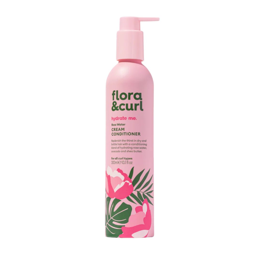 Flora and Curl Cream Conditioner - Rosewater 300ml - Branded Beauty