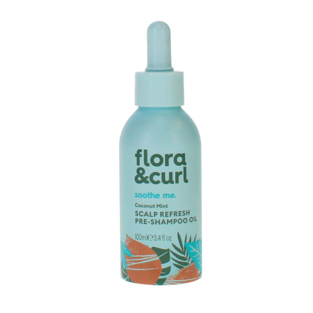 Flora and Curl Scalp Refresh Pre Shampoo Oil - Coconut 100ml - Branded Beauty