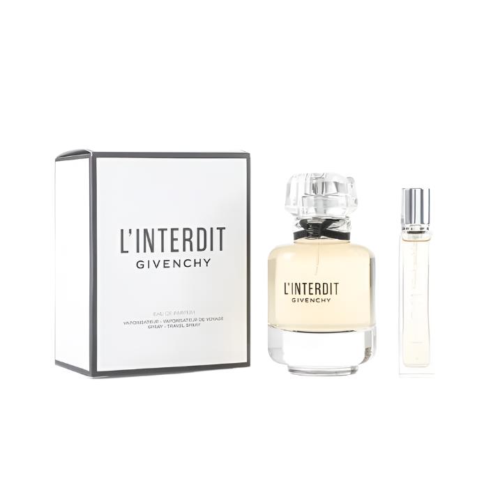Givenchy L'interdit Set: EDP Spray 80ml & EDP Spray 12.5ml - Branded Beauty