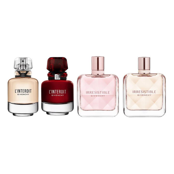 Givenchy Mini Set: L'interdit EDP 9ml + L'interdit Rouge EDP 9ml + Irresistible EDP 9ml + Irresistible Velvet EDP 9ml - Branded Beauty