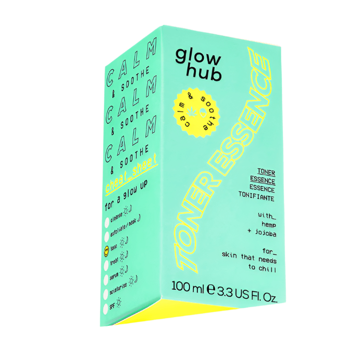 Glow Hub Toner Essence with Hemp and Jojoba 100ml - Branded Beauty