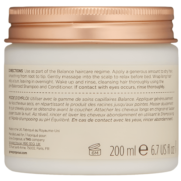 Grow Gorgeous Balance Hair Mask - 200ml - Branded Beauty
