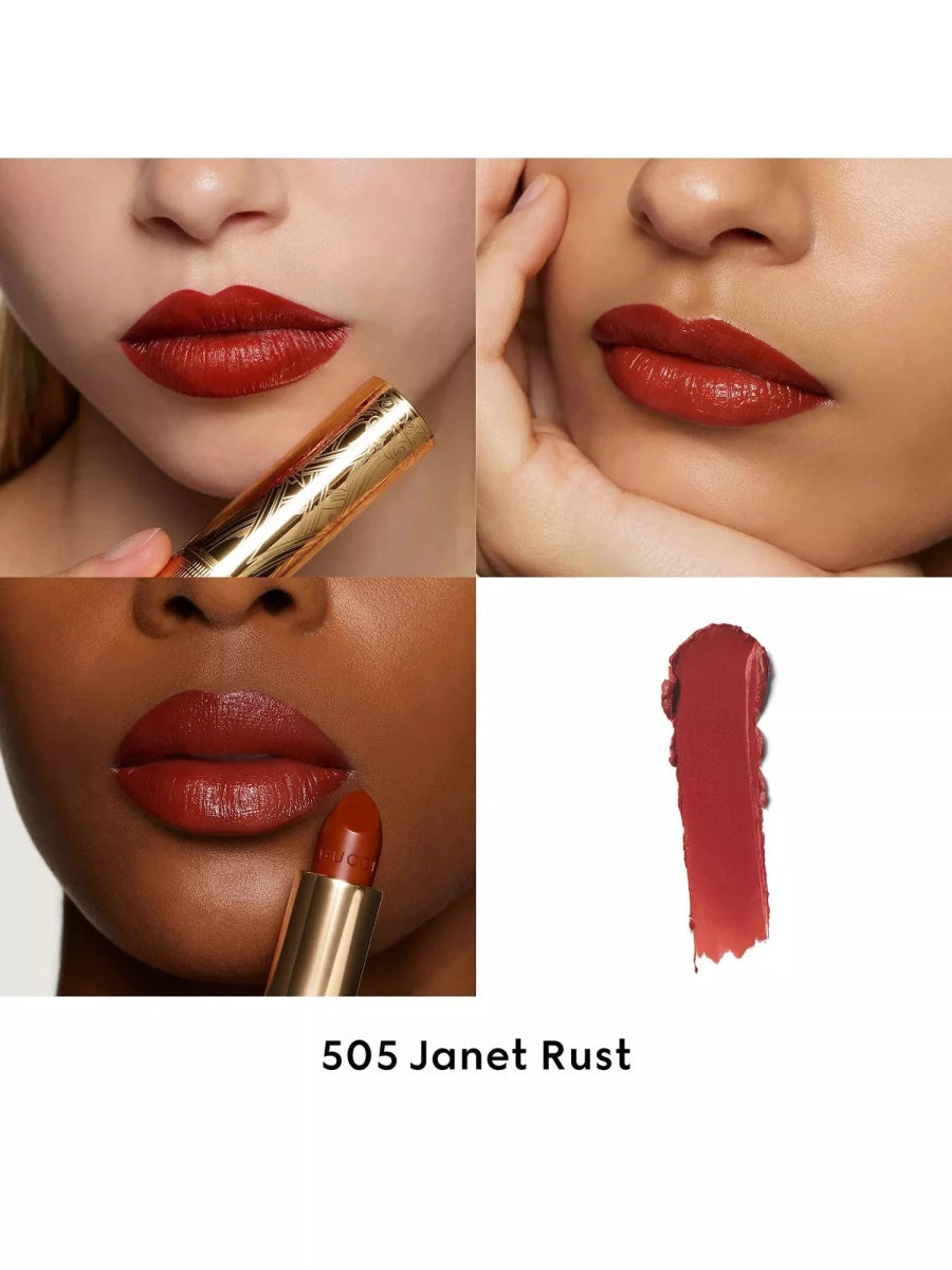 Gucci Rouge A Levres Lunaiso Lipstick - Janet Rust #505 - Branded Beauty