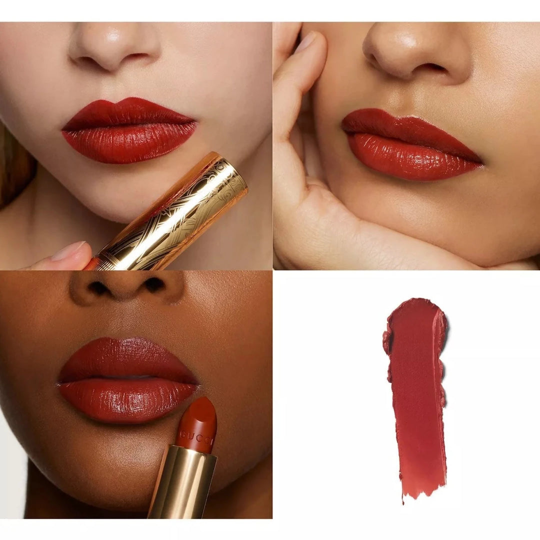 Gucci Rouge A Levres Matte Limited Edition Lipstick - Janet Rust #505 - Branded Beauty