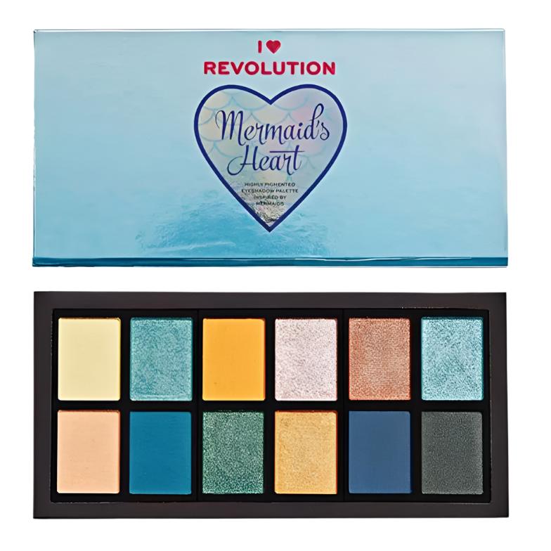 I Heart Revolution Mermaid's Heart Eye Shadow Palette - Branded Beauty